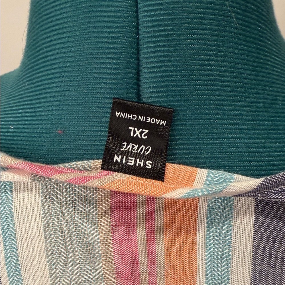 Multicolor Striped Ruffle Blouse - Picture 5 of 7